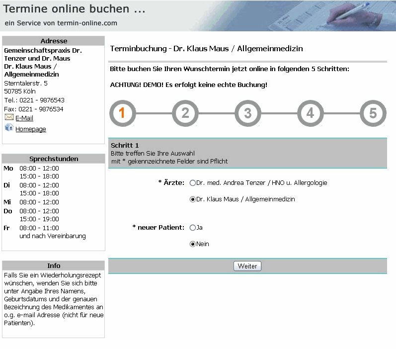Grafik Eingabemaske extern